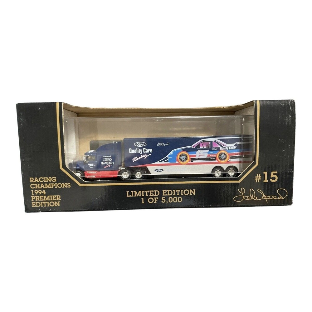 Lake‎ Speed 1994 Racing Champions 1/87 Ford QualityCare Die Cast Transporter #15